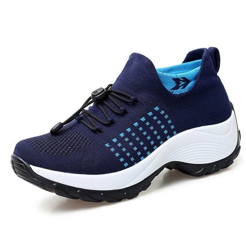 Celestine | Comfort Knit Elastic Platform Sneakers