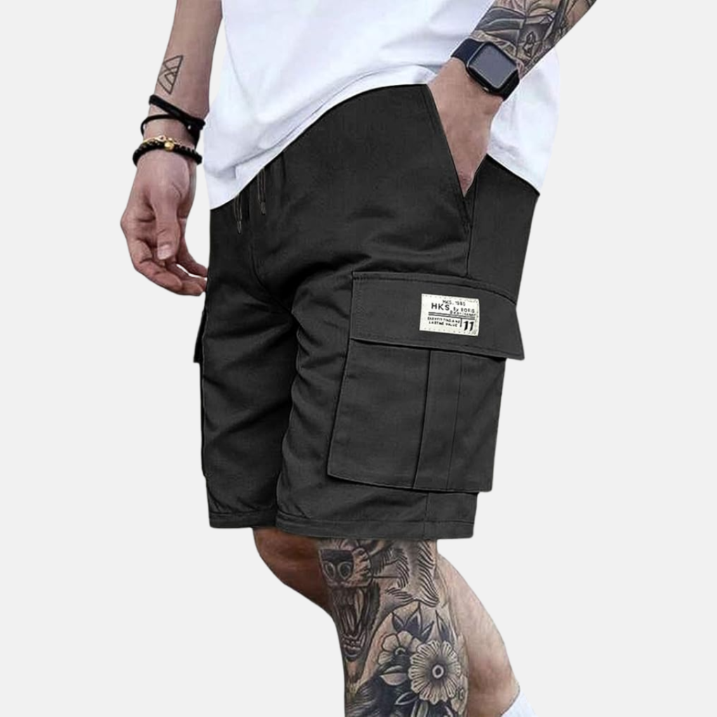 Momount Men Cargo Shorts – Loose Fit Drawstring Streetwear Summer