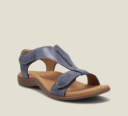 Momount Women Orthopedic Sandals – Leather Velcro Arch Support Walking