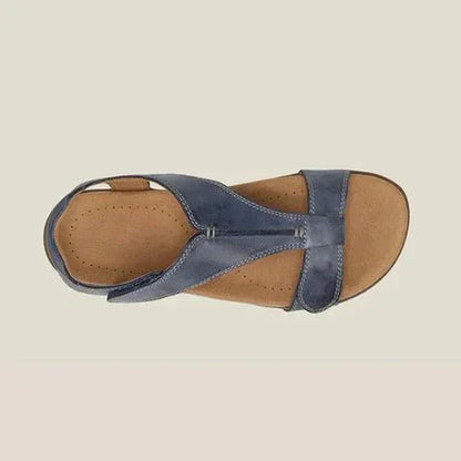 Momount Women Orthopedic Sandals – Leather Velcro Arch Support Walking
