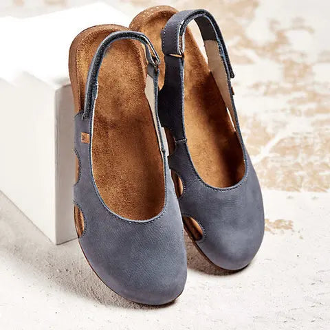 Belladonna | Suede Ankle Strap Block Heel Sandals