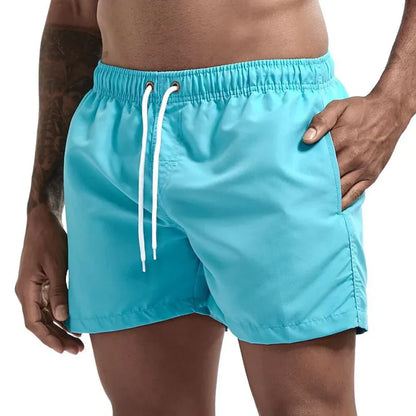 Momount Men Swim Shorts – Drawstring Quick Dry Summer Elastic Waist