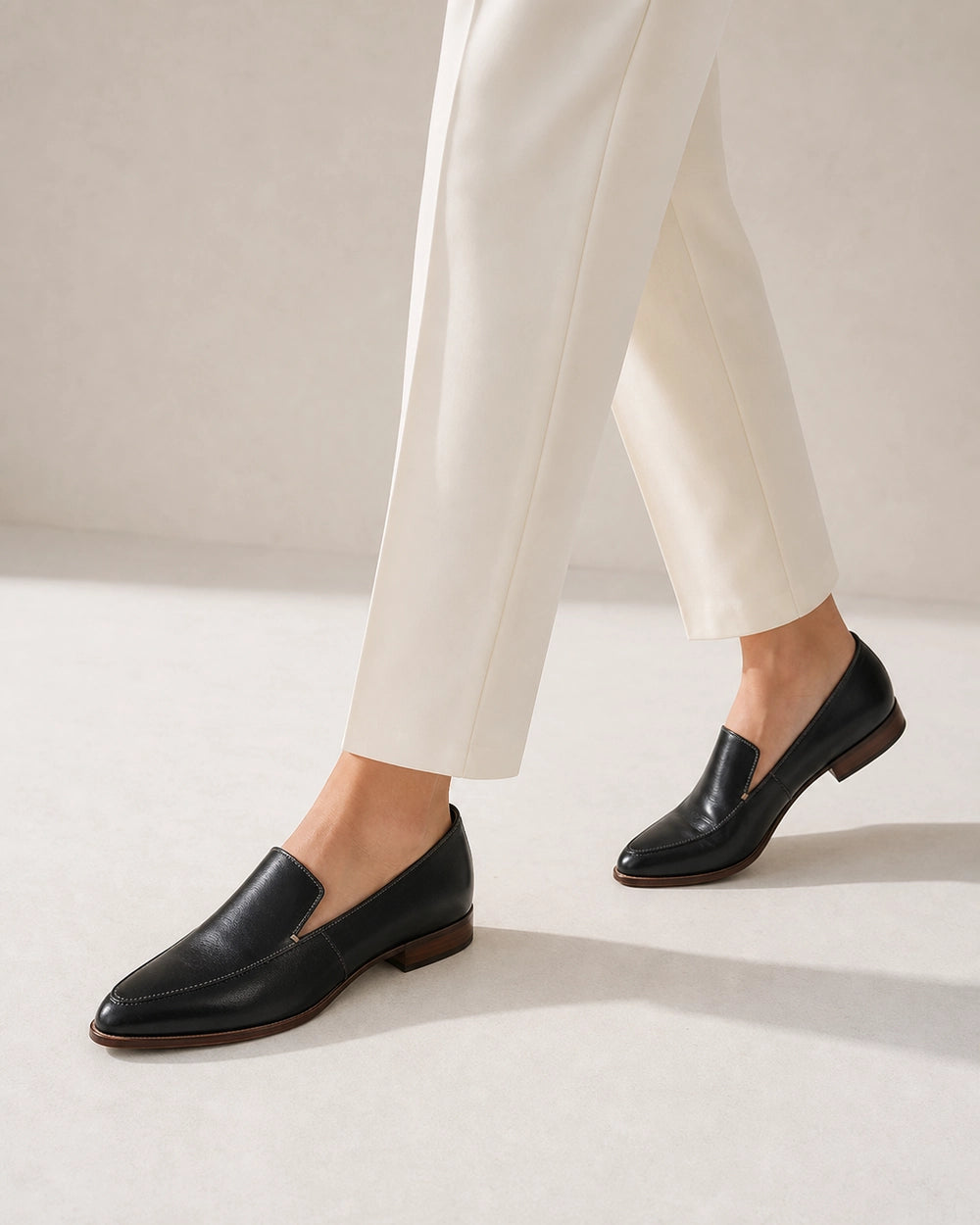 CORDELIA-QUALITY-REMAKE-2026-07-22 — loafers-for-women-pointed-toe-slip-on-flats-black-06-walking-view.webp