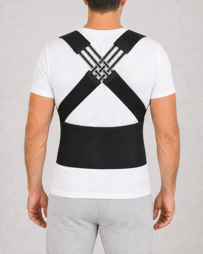 Adjustable Back Support Brace — rear view
